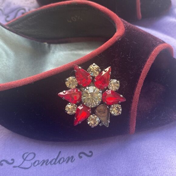 Lulu guinness velvet pumps - Picture 3 of 6